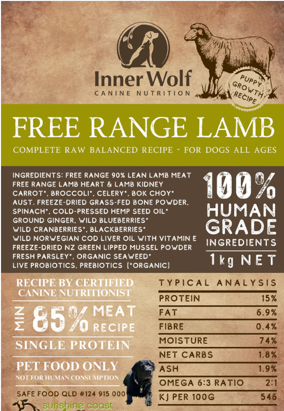 Inner Wolf Free Range Lamb