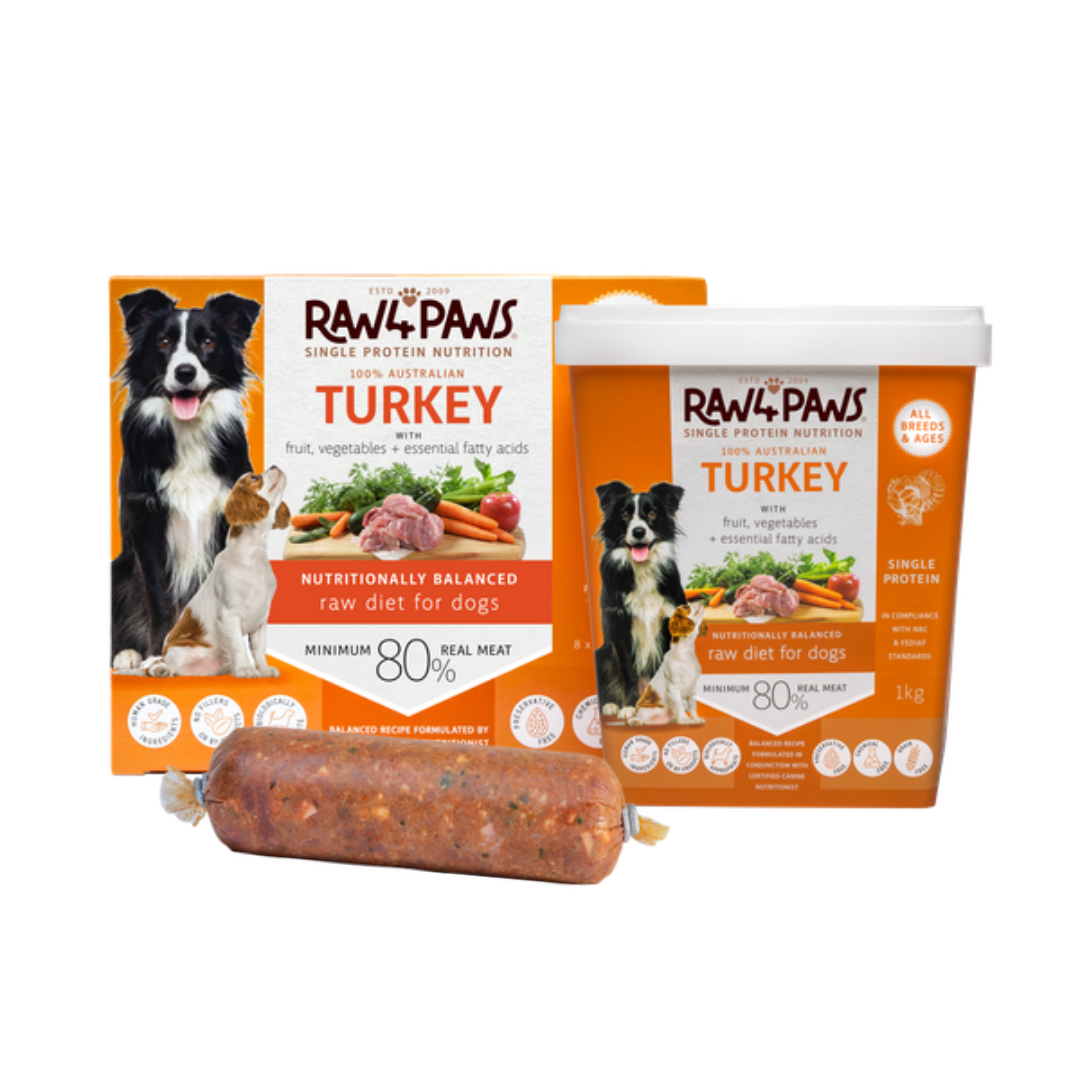 Raw 4 Paws Single Protein Turkey Protein Tubs & Boxes